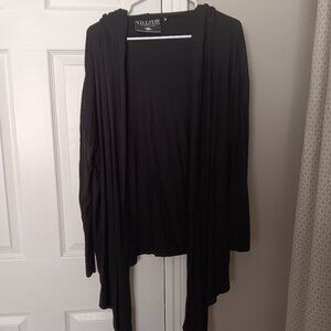 Killstar Black Open Front Pointed Hooded Cardigan